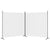 Galleria Design 2-Panel Room Divider White 348x180 cm Fabric