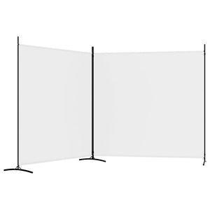 Galleria Design 2-Panel Room Divider White 348x180 cm Fabric