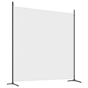 Galleria Design 2-Panel Room Divider White 348x180 cm Fabric