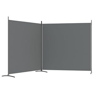 Galleria Design 2-Panel Room Divider Anthracite 348x180 cm Fabric