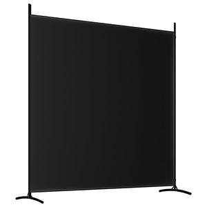 Galleria Design 2-Panel Room Divider Black 348x180 cm Fabric