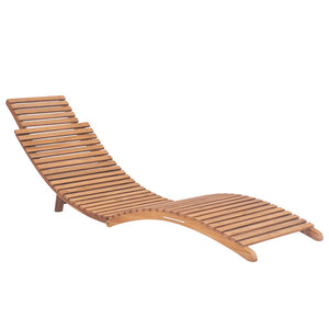 Galleria Design Sun Loungers 2 pcs with Cushions Solid Wood Teak