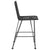 Galleria Design Bar Stools 2 pcs Black 45x56x103.5 cm PE Rattan and Steel