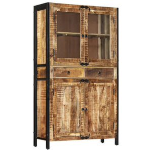 Galleria Design Highboard 100x40x175 cm Solid Rough Wood Mango