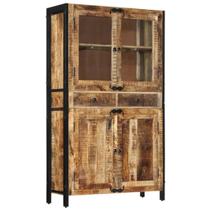 Galleria Design Highboard 100x40x175 cm Solid Rough Wood Mango