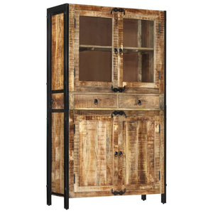 Galleria Design Highboard 100x40x175 cm Solid Rough Wood Mango