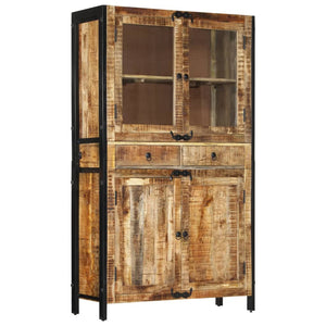 Galleria Design Highboard 100x40x175 cm Solid Rough Wood Mango