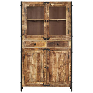 Galleria Design Highboard 100x40x175 cm Solid Rough Wood Mango