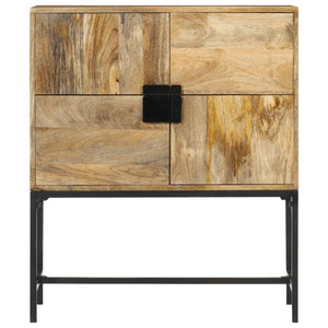 Galleria Design Highboard 80x30x95 cm Solid Rough Wood Mango