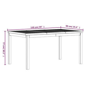 Galleria Design 3 Piece Garden Dining Set Solid Wood Teak