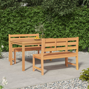 Galleria Design 3 Piece Garden Dining Set Solid Wood Teak