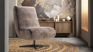 Panama Modern Armchair with Swivel leg