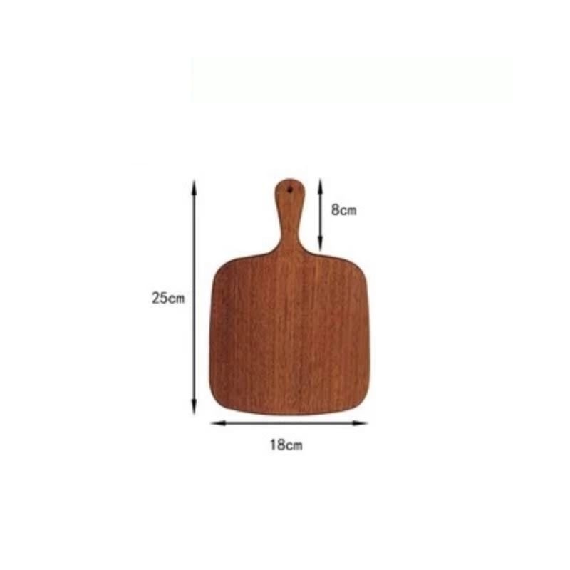 Wooden Tray with Handle Western Handle Pizza Steak Plate Solid Wood Sushi Plate Bread Fruit Tray Plates Tableware