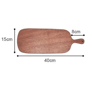 Wooden Tray with Handle Western Handle Pizza Steak Plate Solid Wood Sushi Plate Bread Fruit Tray Plates Tableware