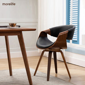 Nordic Dining Chair Luxury Leather