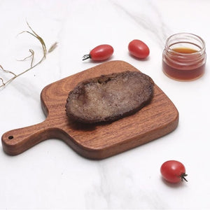 Wooden Tray with Handle Western Handle Pizza Steak Plate Solid Wood Sushi Plate Bread Fruit Tray Plates Tableware